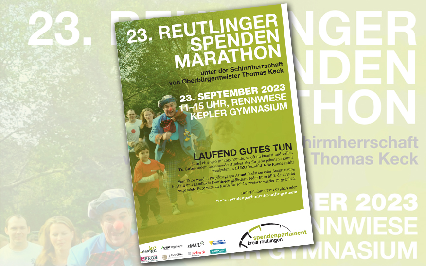 Save the Date – 23. Reutlinger Spendenmarathon am 23. September 2023